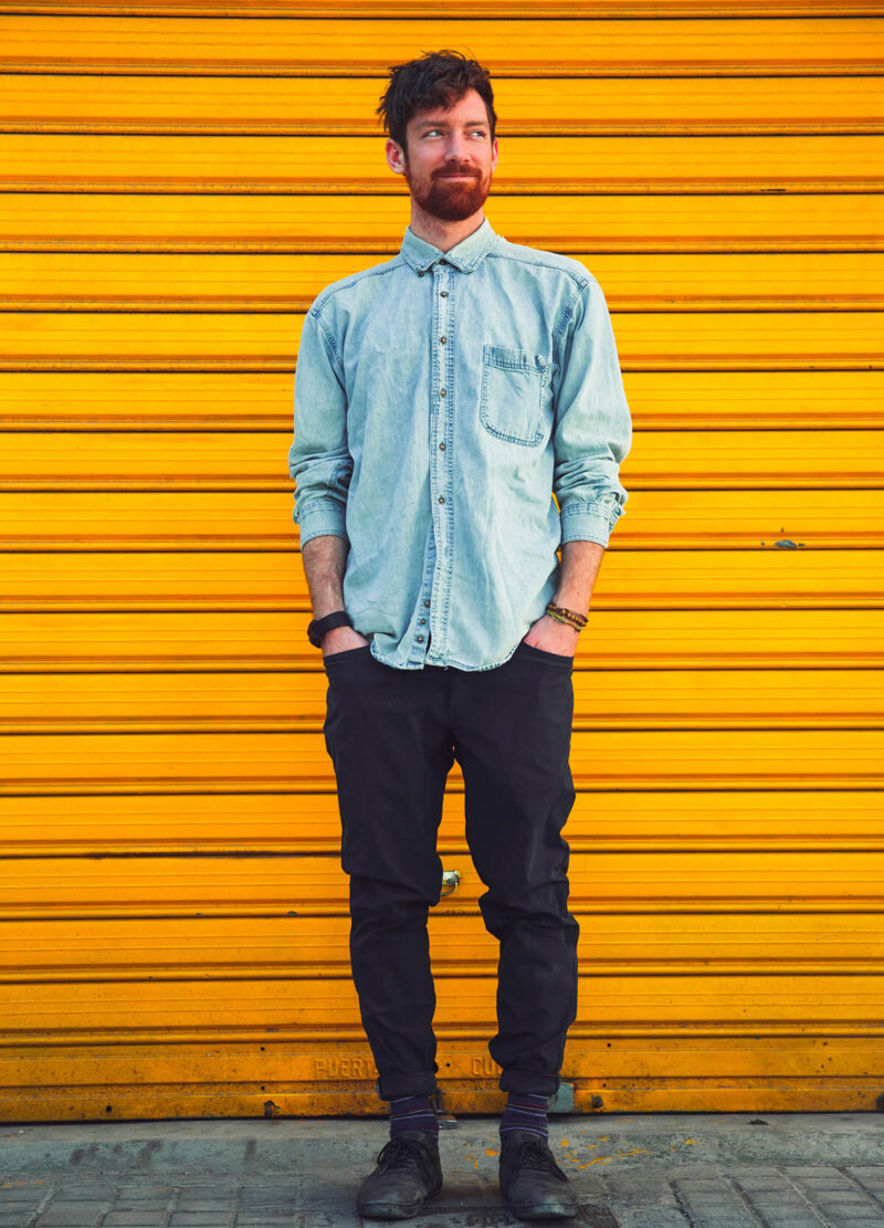 Light blue denim shirt