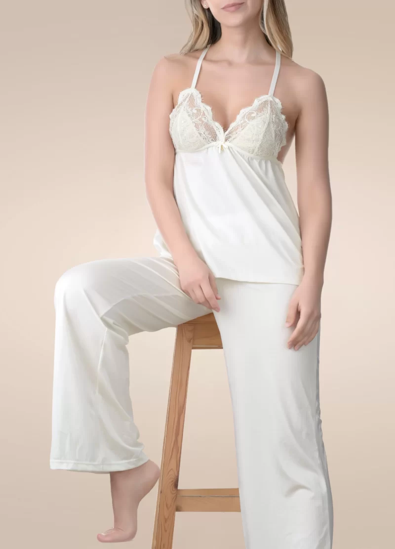 Pijama Larga Lilac Marfil